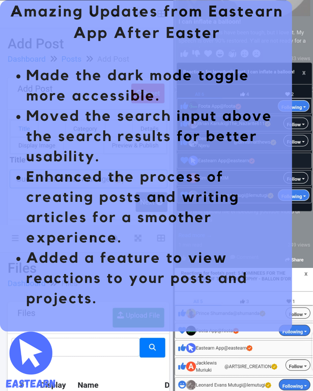 Amazing Updates from Eastearn App After Easter